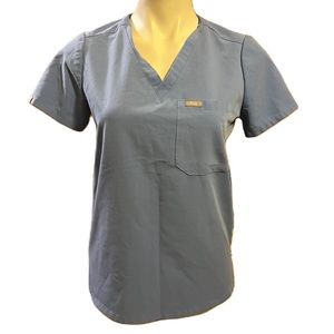 FIGS Catarina light blue scrub top XS-